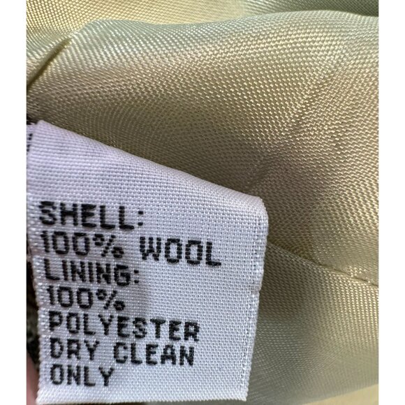 Talbots Womens Plaid Wool Jacket Size 16 Brown Cream Gingham Academia Scholar Ma - Picture 4 of 16